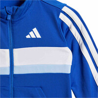 adidas chándal bebé SEASONAL ESSENTIALS TIBERIO 3 STRIPES TRICOT AZUL 05