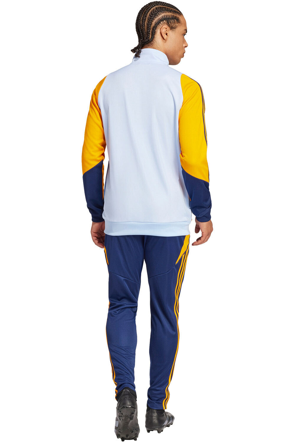 adidas chandal fútbol de equipos oficiales REAL MADRID 25 AZUL vista trasera