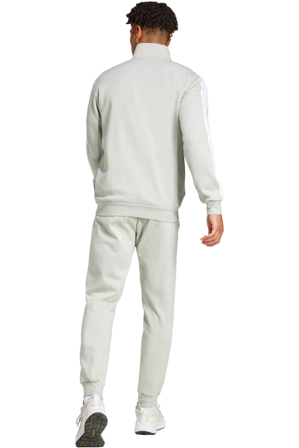 adidas chándal hombre 3 STRIPES GRIS vista trasera