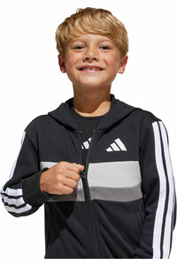 adidas chándal junior ESSENTIALS 3 STRIPES NEGRO 03