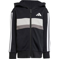 adidas chándal junior ESSENTIALS 3 STRIPES NEGRO 06