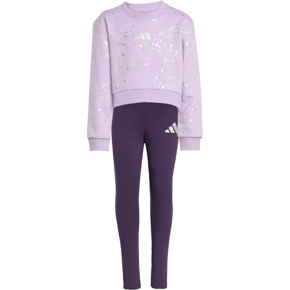 adidas chándal junior EVERYDAY GLAM MORADO vista trasera