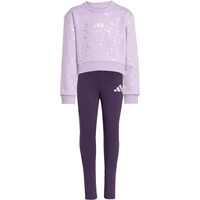 adidas chándal junior EVERYDAY GLAM MORADO vista trasera