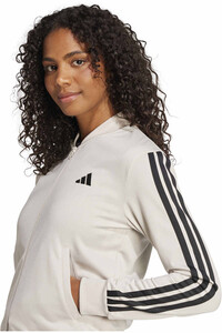 adidas chándal mujer ESSENTIALS 3 STRIPES MARRON 03