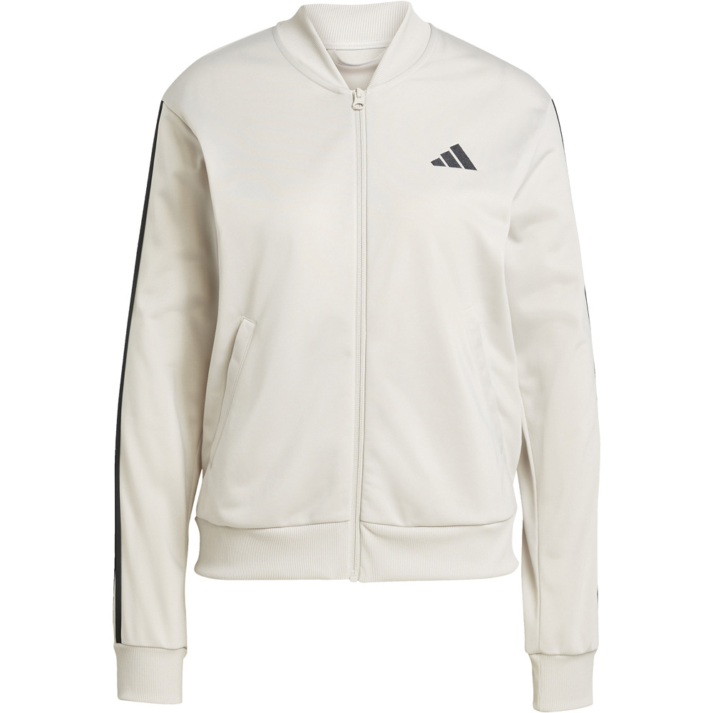 adidas chándal mujer ESSENTIALS 3 STRIPES MARRON 06