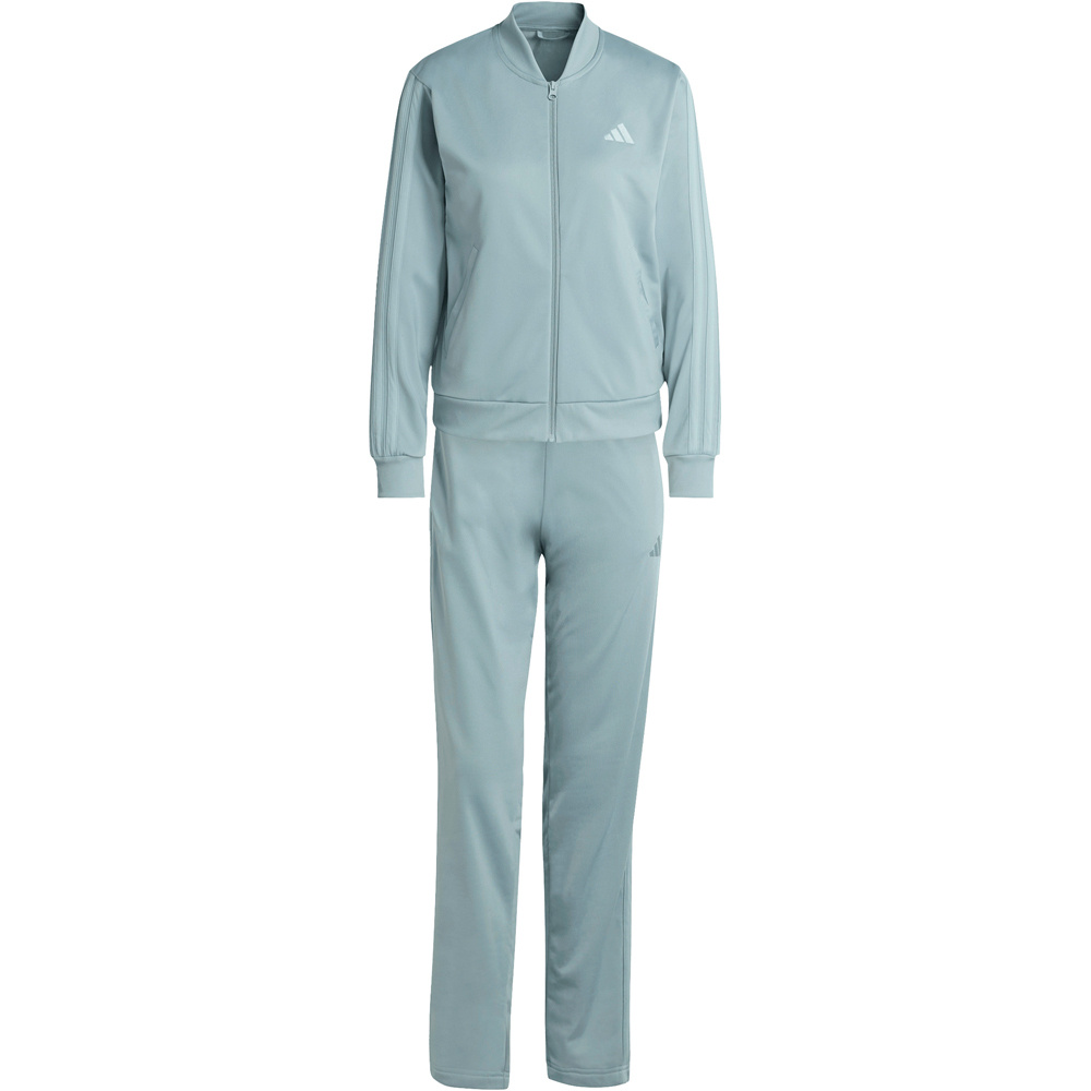 adidas chándal mujer ESSENTIALS 3 STRIPES VERDE vista detalle