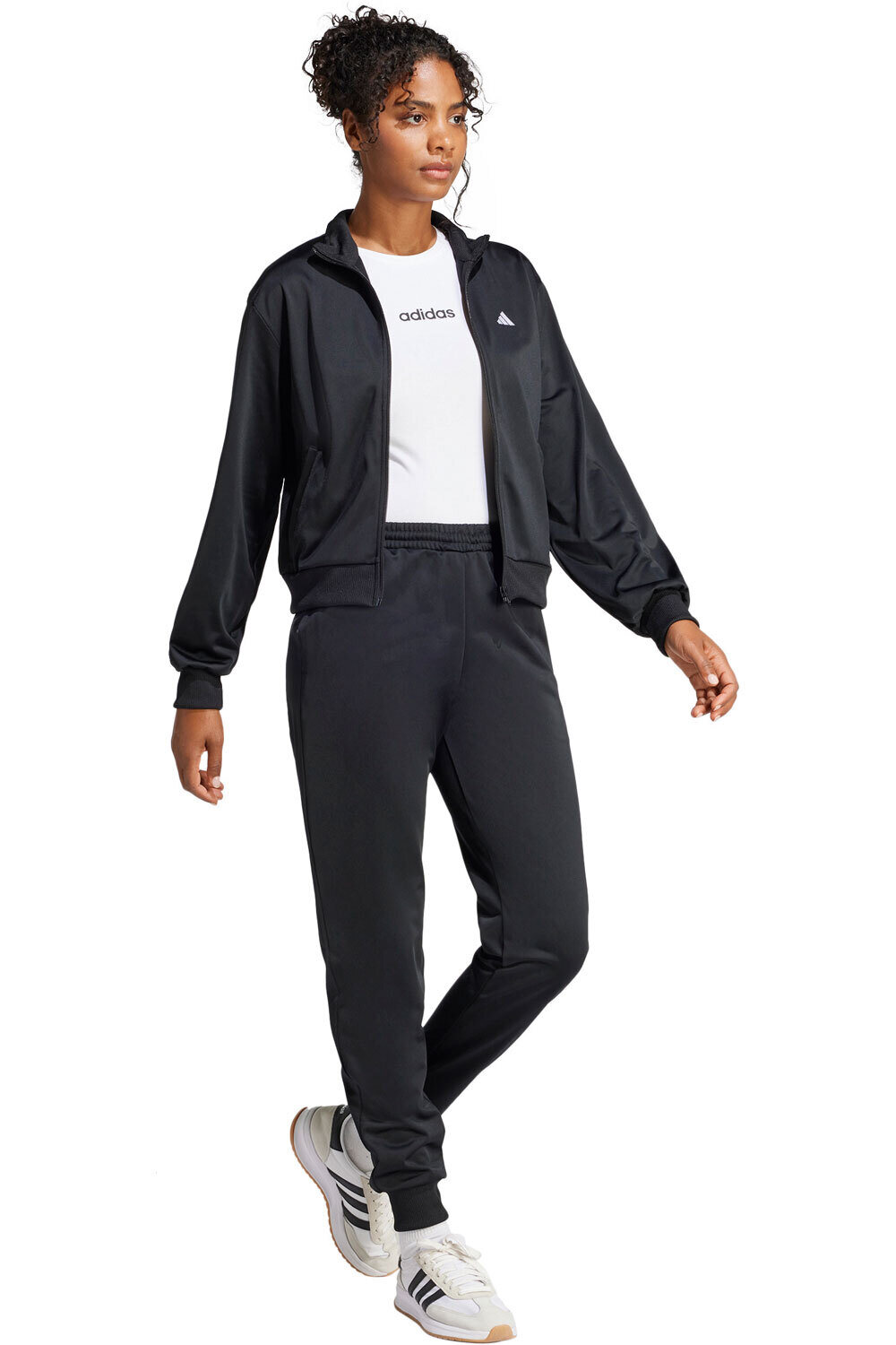 adidas chándal mujer ESSENTIALS FEELCOZY NEGRO vista detalle