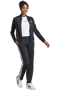 adidas chándal mujer SPORTSWEAR 3 STRIPES NEGRO vista detalle