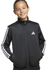 adidas chándal niña ESSENTIALS 3 STRIPES NEGRO 03