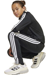 adidas chándal niña ESSENTIALS 3 STRIPES NEGRO 04