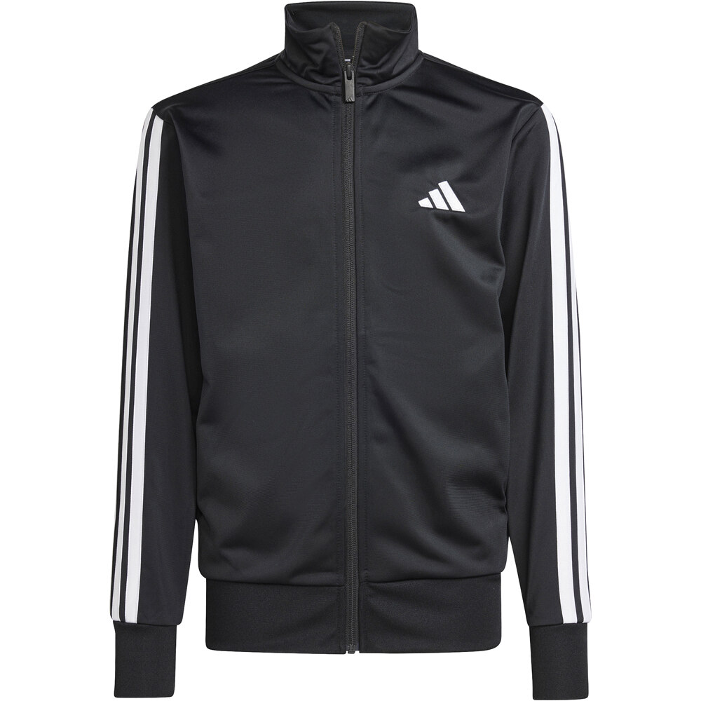adidas chándal niña ESSENTIALS 3 STRIPES NEGRO 06