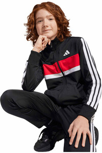 adidas chándal niño 3 STRIPES TIBERIO NEGRO 04