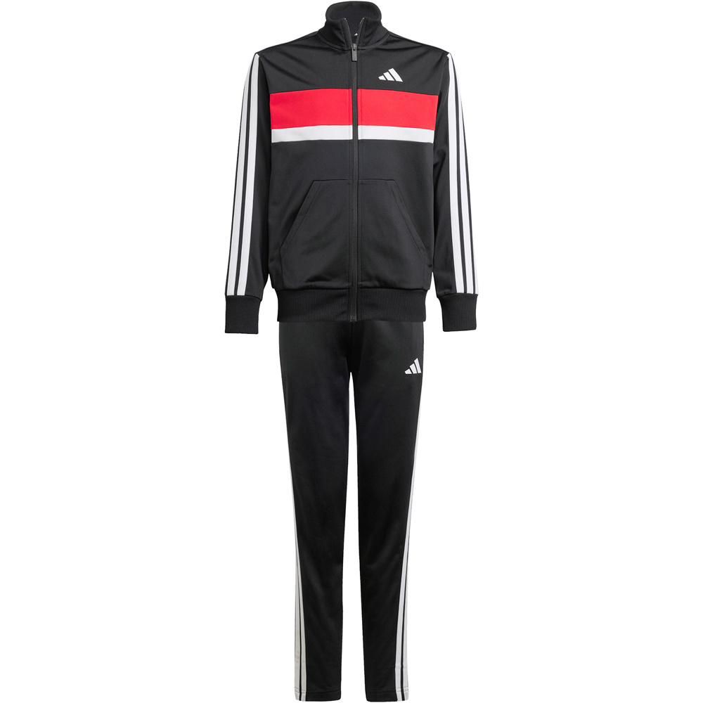 adidas chándal niño 3 STRIPES TIBERIO NEGRO 05