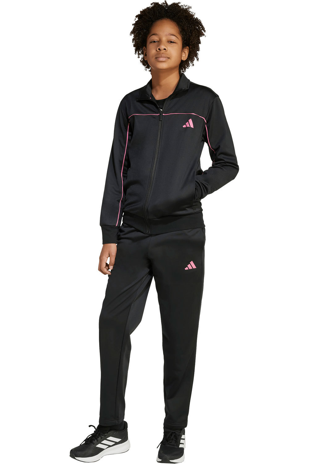 adidas chándal niño COLOURPOP NEGRO vista frontal