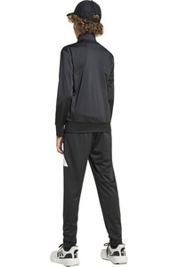 adidas chándal niño ESSENTIALS CLIMACOOL NEGRO vista trasera