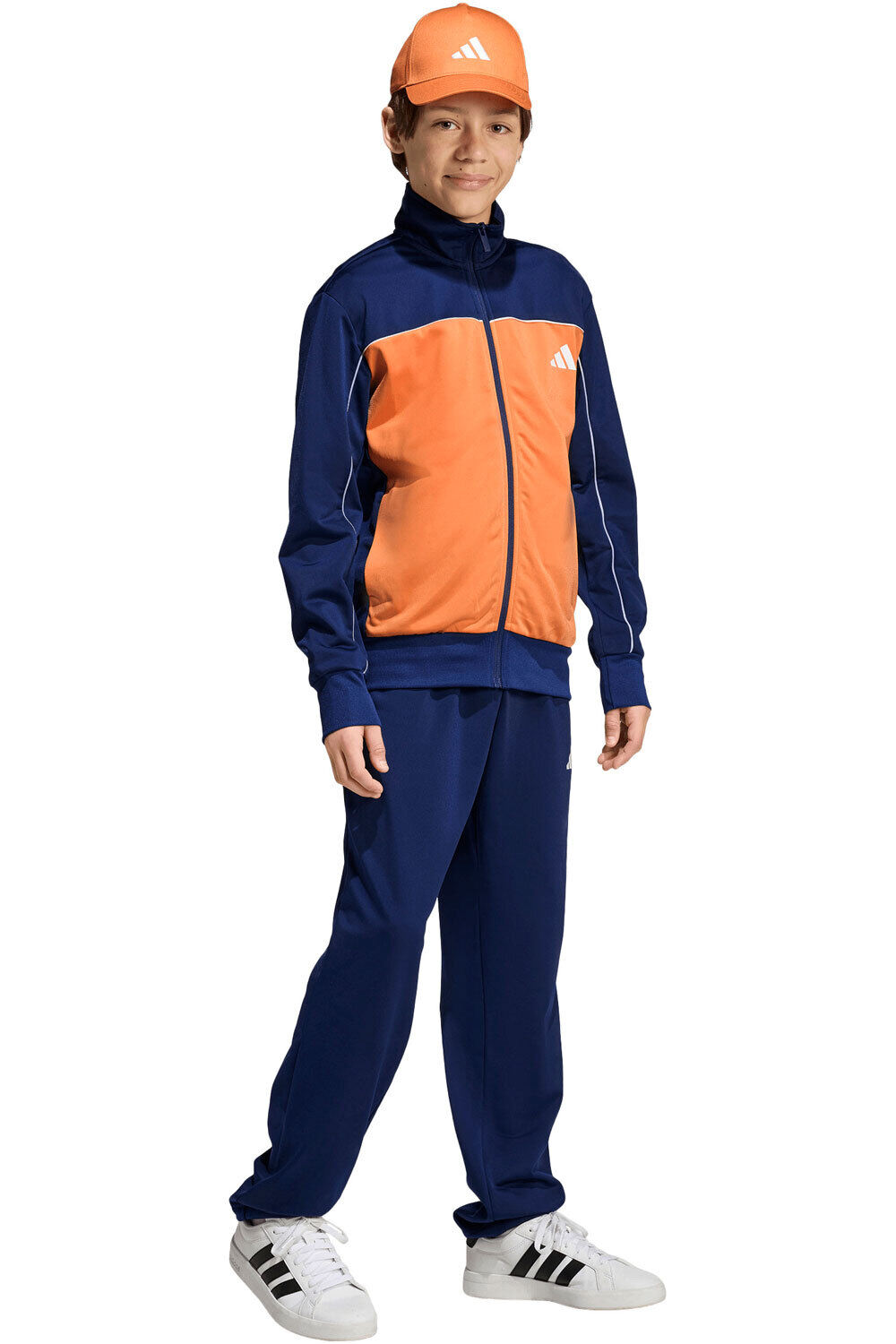 adidas chándal niño JUNIOR TRICOT COLOURPOP AZUL vista detalle