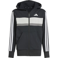 adidas chándal niño SEASONAL ESSENTIALS TIBERIO 3 STRIPES NEGRO 06