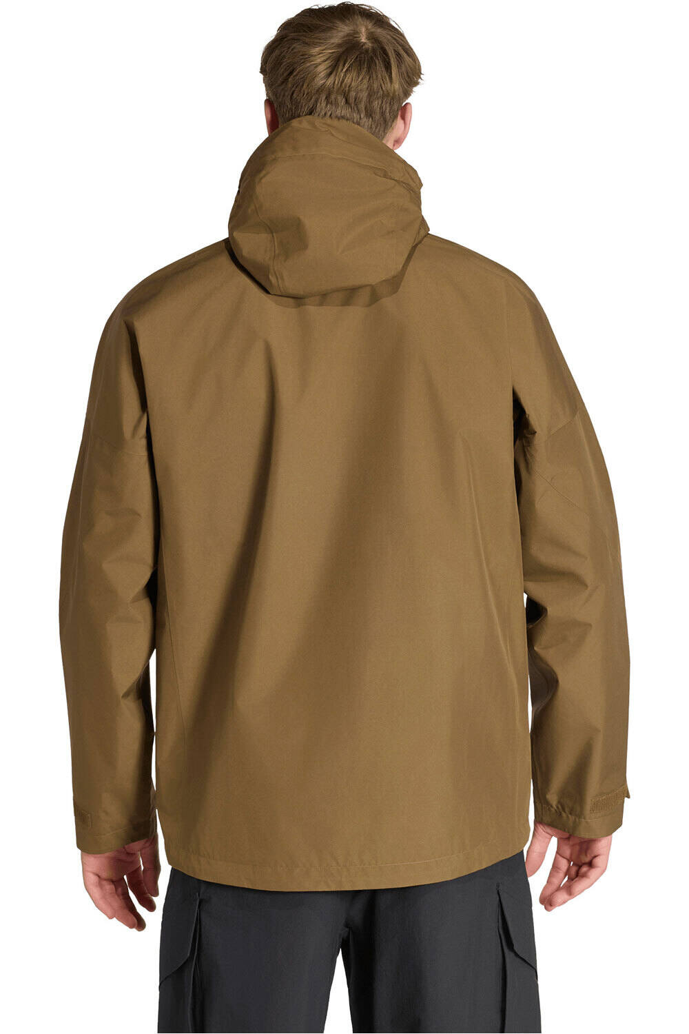 adidas chaqueta impermeable hombre TERREX XPERIOR 2L GORE-TEX VERDE vista trasera