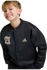 adidas chaqueta niño CHAQUETA DE RASO STADIUM NEGRO vista detalle