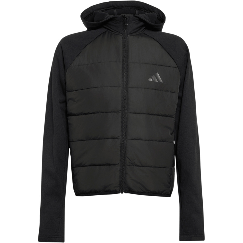 adidas chaqueta niño CHAQUETA HYBRID NEGRO vista frontal