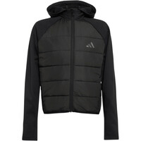 adidas chaqueta niño CHAQUETA HYBRID NEGRO vista frontal