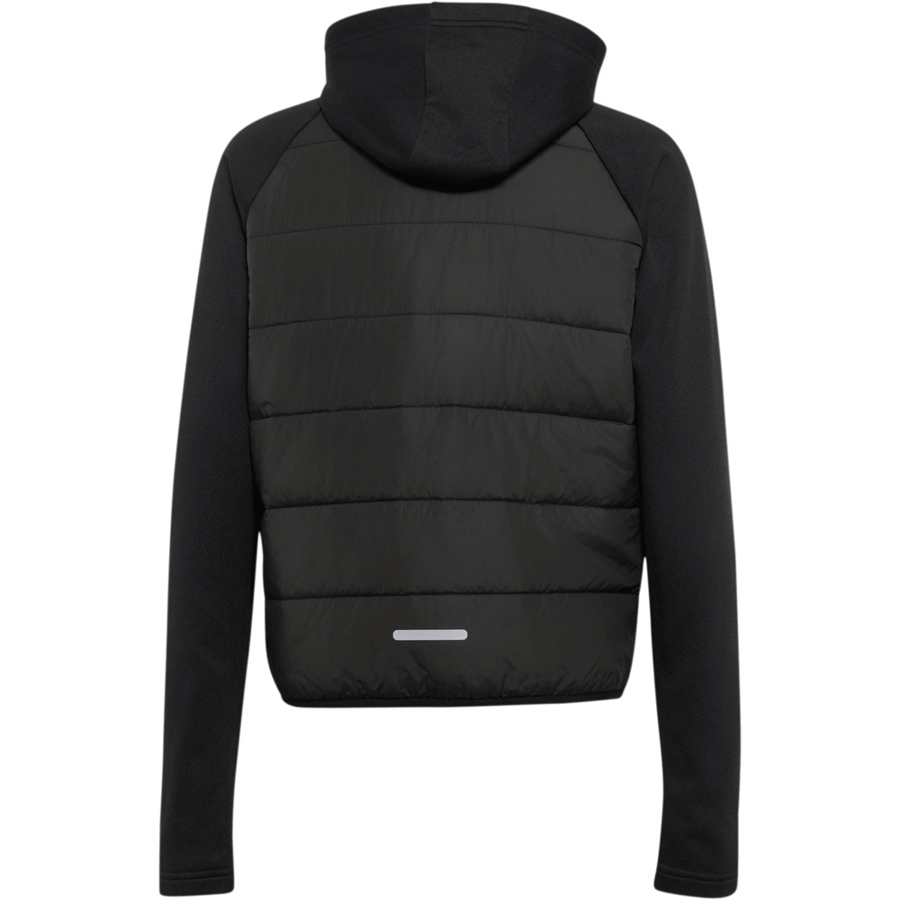 adidas chaqueta niño CHAQUETA HYBRID NEGRO vista trasera