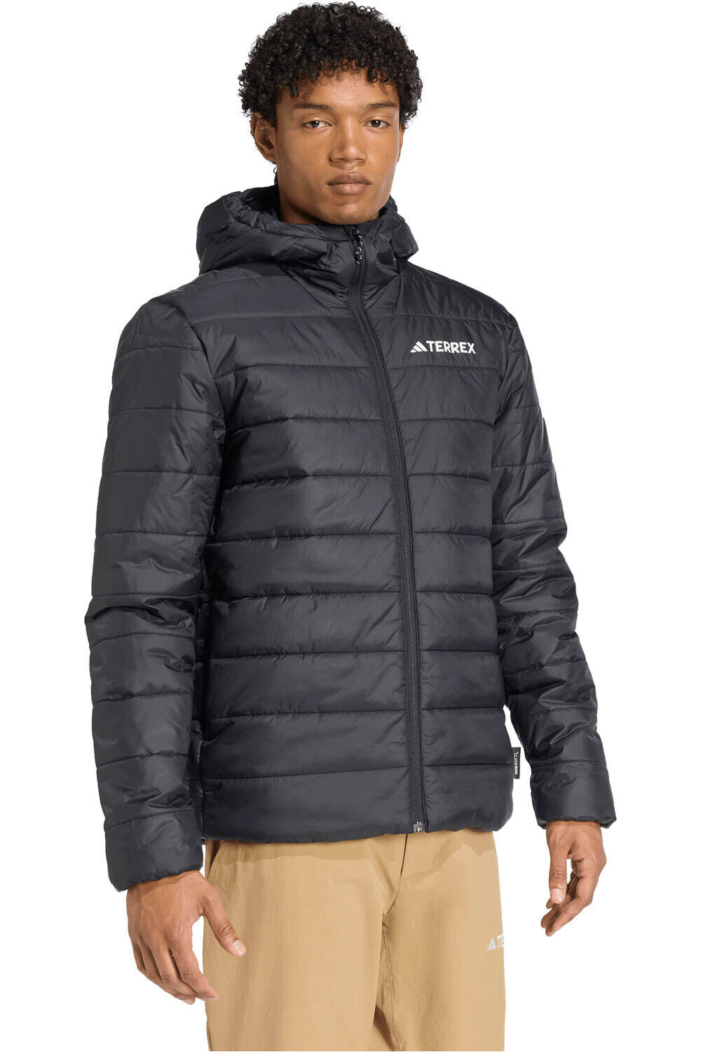 adidas chaqueta outdoor hombre TERREX MULTI ESSENTIALS CLIMAWARM NEGRO vista detalle