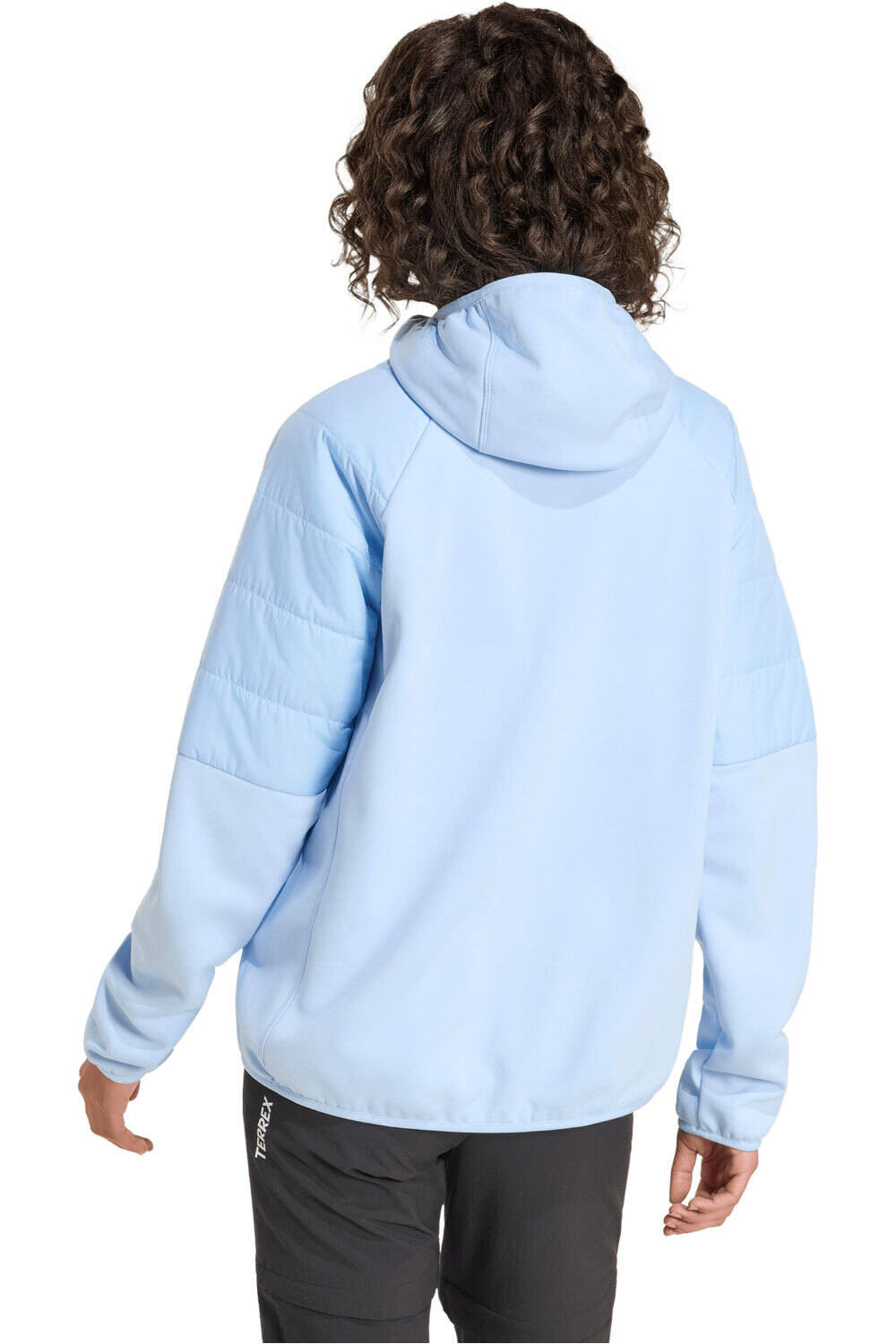 adidas chaqueta outdoor mujer TERREX MULTI CLIMAWARM AZUL vista trasera