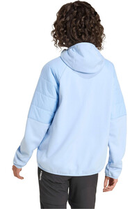 adidas chaqueta outdoor mujer TERREX MULTI CLIMAWARM AZUL vista trasera
