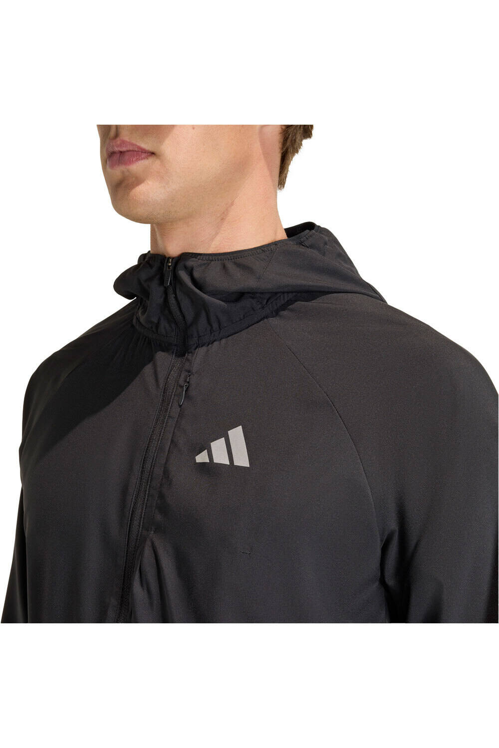 adidas Chaqueta Running Hombre ADI365 ESSENTIALS NEGRO vista detalle