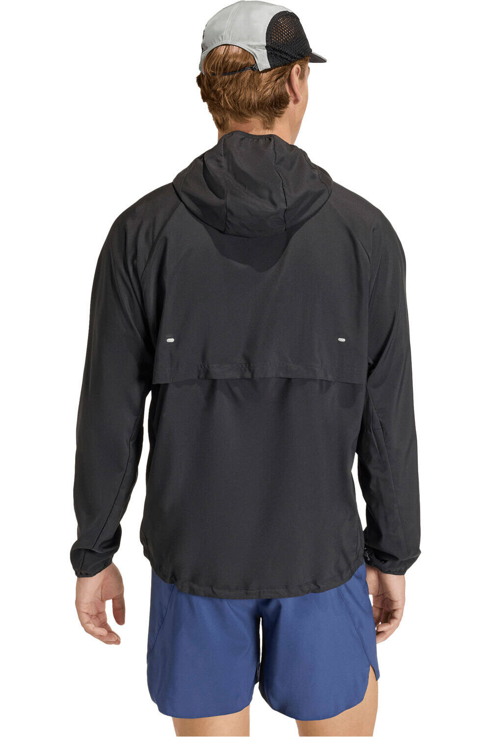 adidas Chaqueta Running Hombre ADI365 ESSENTIALS NEGRO vista trasera