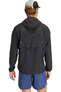 adidas Chaqueta Running Hombre ADI365 ESSENTIALS NEGRO vista trasera
