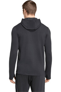 adidas Chaqueta Running Hombre ADI365 RUNNING ESSENTIALS WINTERIZED NEGRO vista trasera