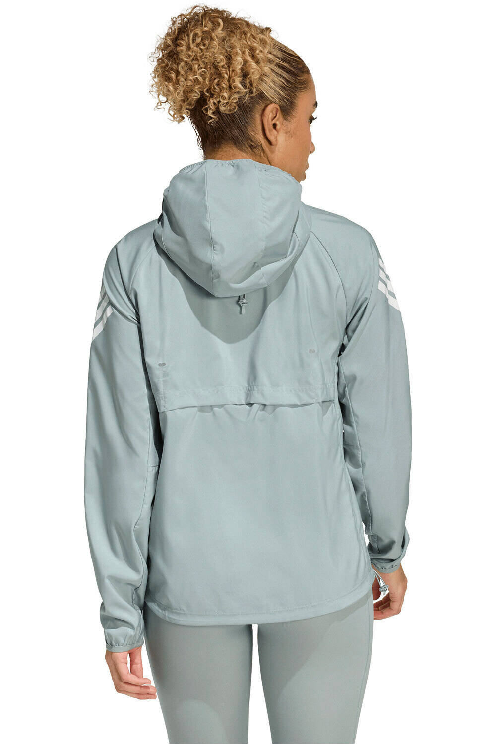 adidas Chaqueta Running Mujer ADI365 ICONIC AZUL vista trasera