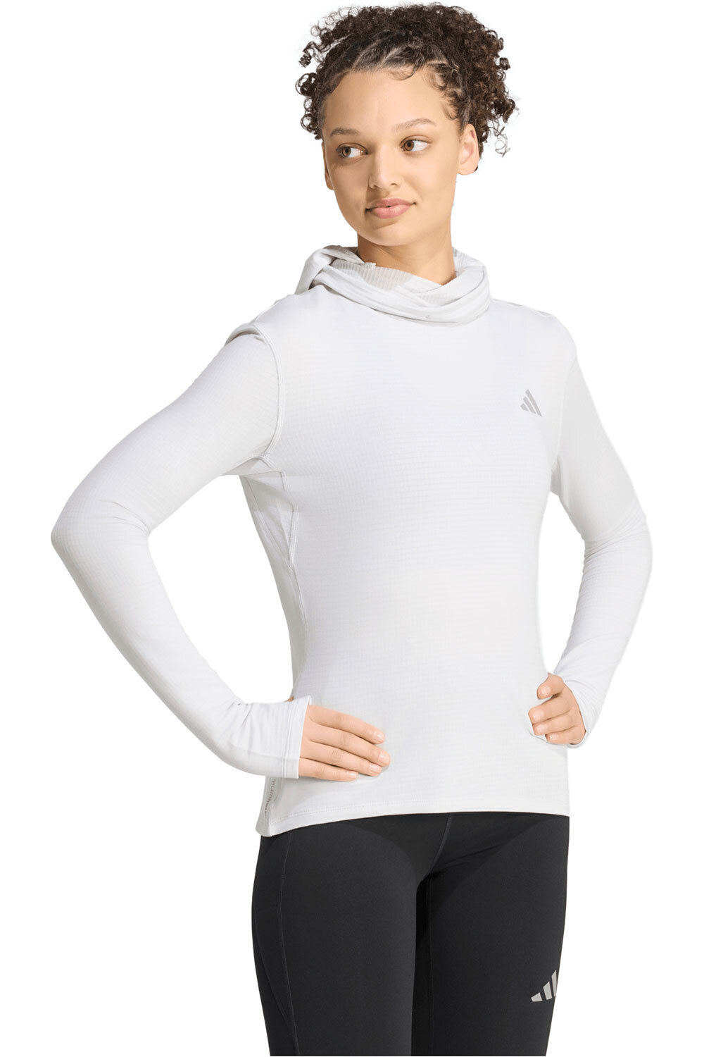 adidas Chaqueta Running Mujer ADI365 RUNNING ESSENTIALS GRIS vista frontal