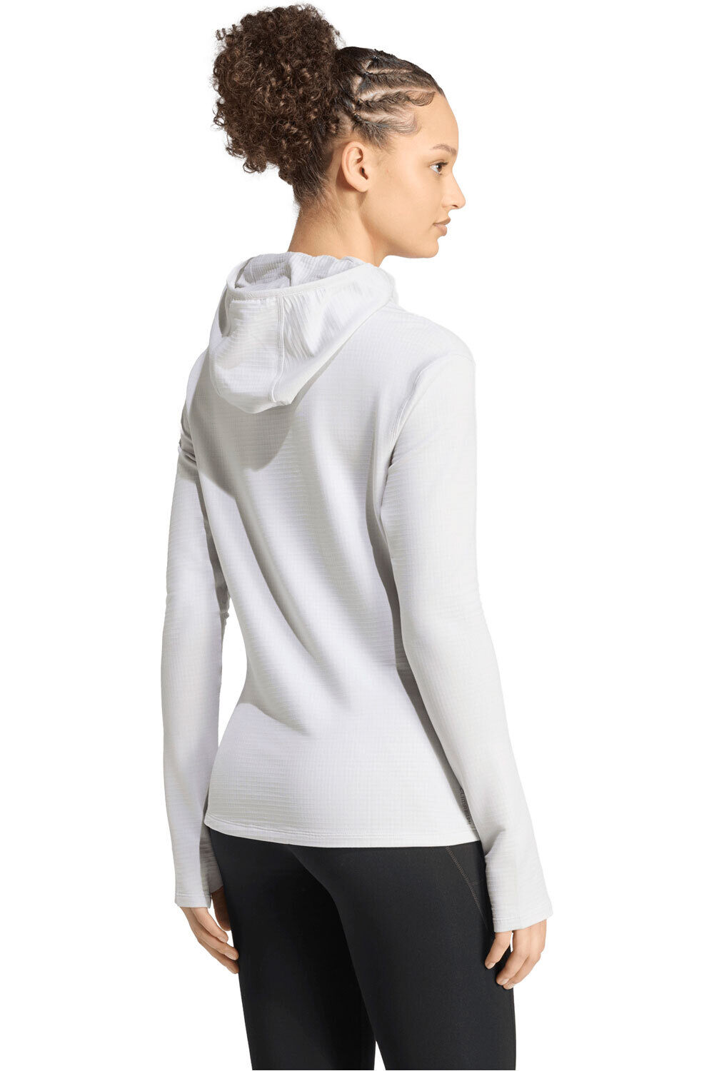adidas Chaqueta Running Mujer ADI365 RUNNING ESSENTIALS GRIS vista trasera