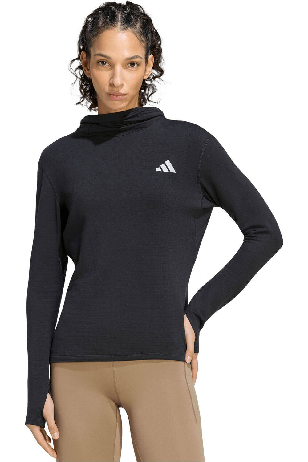 adidas Chaqueta Running Mujer ADI365 RUNNING ESSENTIALS NEGRO vista frontal