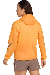 adidas Chaqueta Trail Mujer TERREX XPERIOR CLIMA365 NARANJA vista trasera