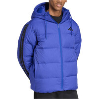 adidas chaquetas hombre ESSENTIALS 3 STRIPES AZUL vista detalle