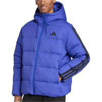 adidas chaquetas hombre ESSENTIALS 3 STRIPES AZUL vista frontal