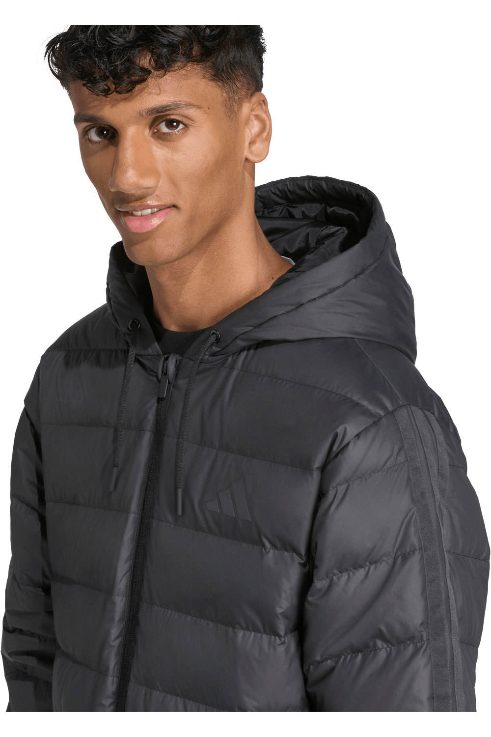 adidas chaquetas hombre ESSENTIALS 3 STRIPES NEGRO 03