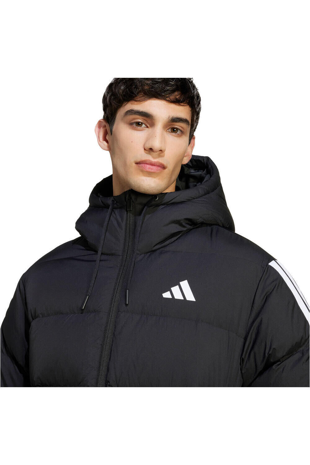 adidas chaquetas hombre ESSENTIALS 3 STRIPES NEGRO 03