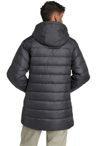 adidas chaquetas hombre ESSENTIALS 3 STRIPES NEGRO vista trasera