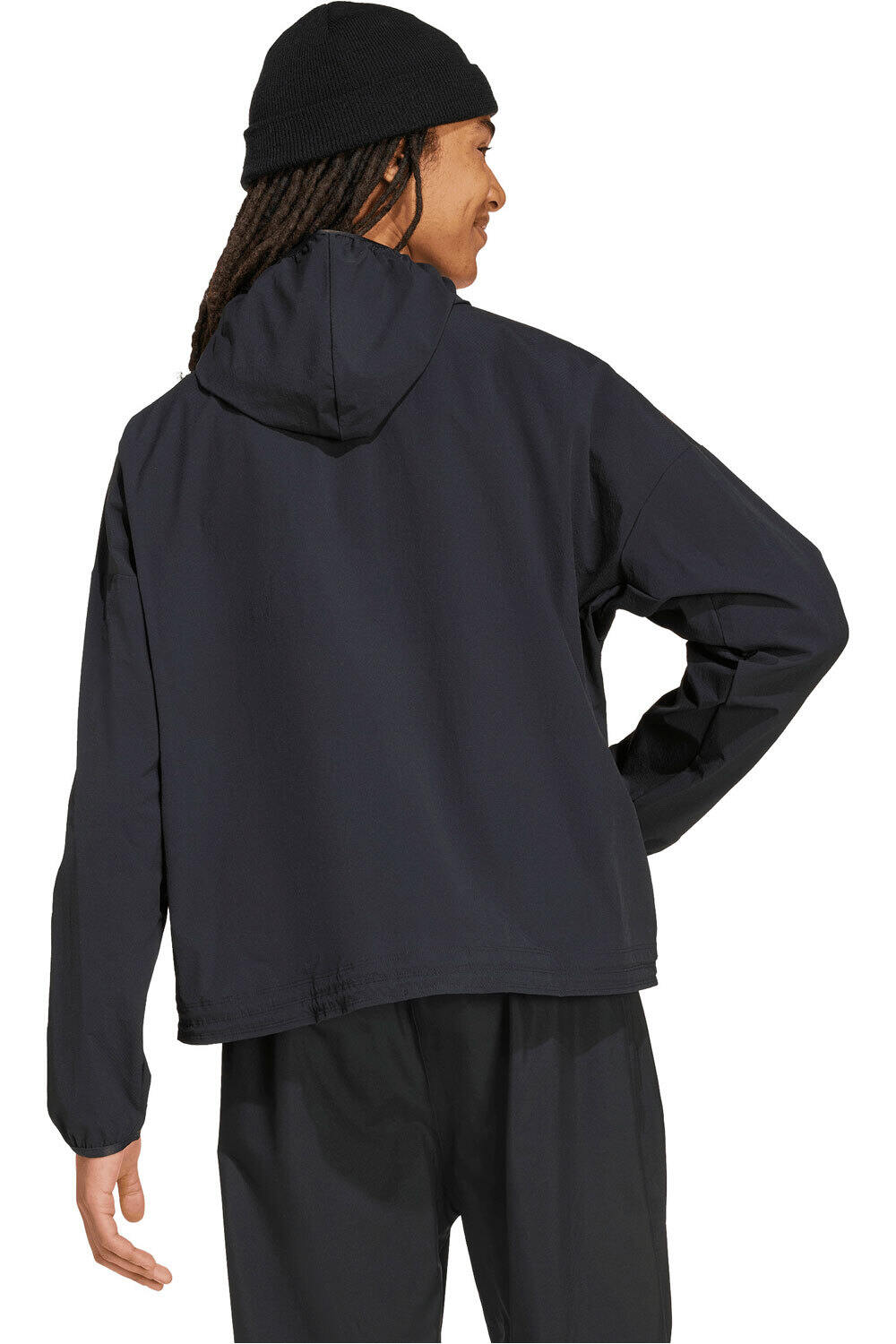 adidas chaquetas hombre MYSHELTER NEGRO vista trasera