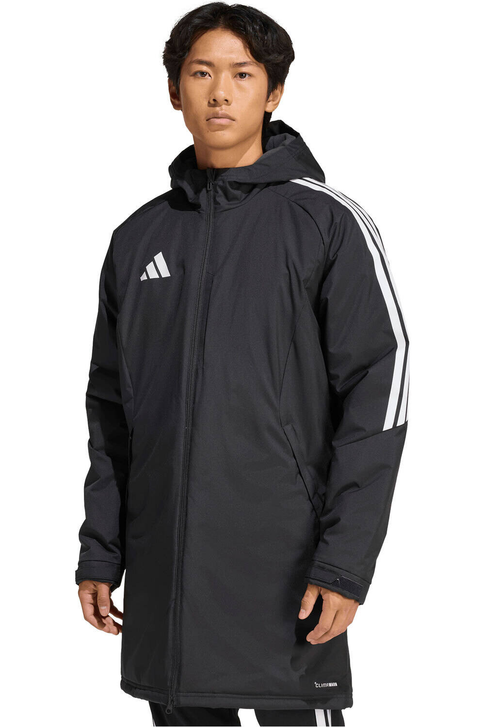 adidas chaquetas hombre TIRO 26 STADIUM NEGRO vista frontal