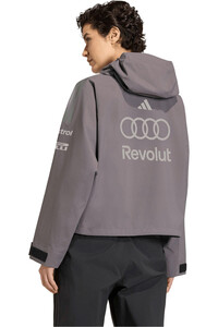 adidas chaquetas mujer AUDI F1 TEAM GRIS vista trasera