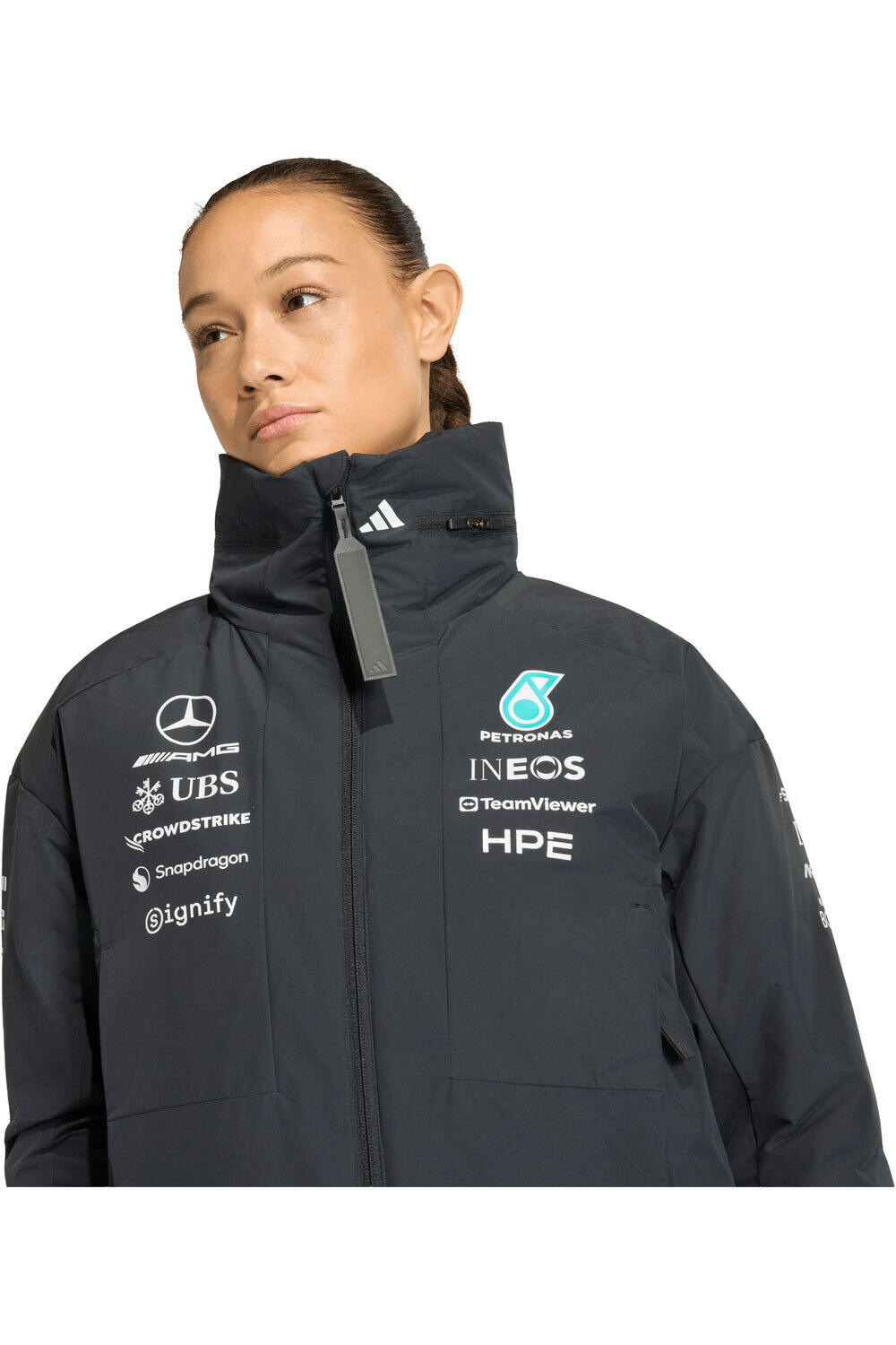 adidas chaquetas mujer MERCEDES-AMG PETRONAS F1TEAM NEGRO 03