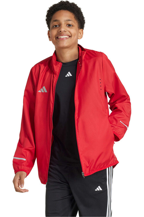 adidas chubasquero running niño TEAM WIND.RDY ROJO