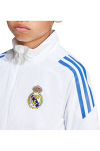 adidas chubasquero y chaquetones entrenamiento fútbol niño REAL MADRID 25/26 ENTRENAMIENTO BLANCO 03