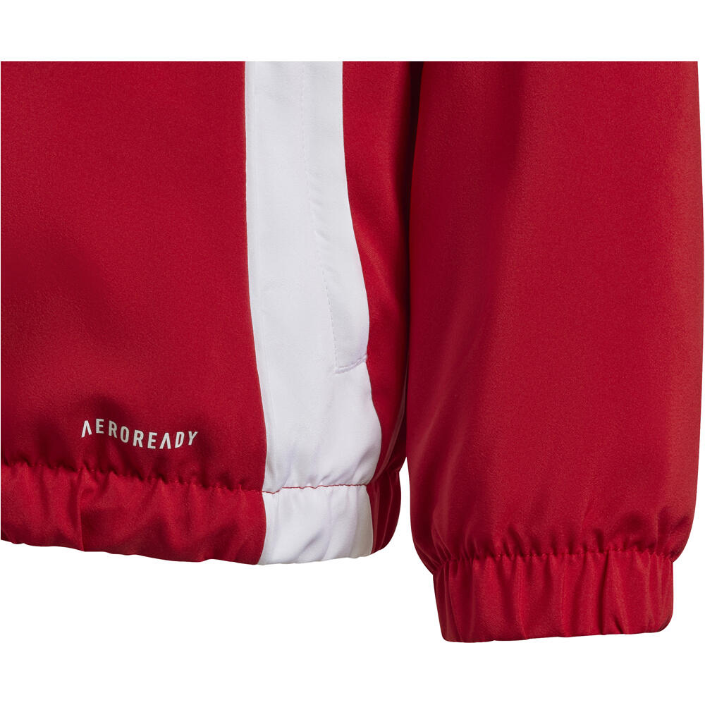adidas chubasquero y chaquetones entrenamiento fútbol niño TIRO24 ROJO vista detalle